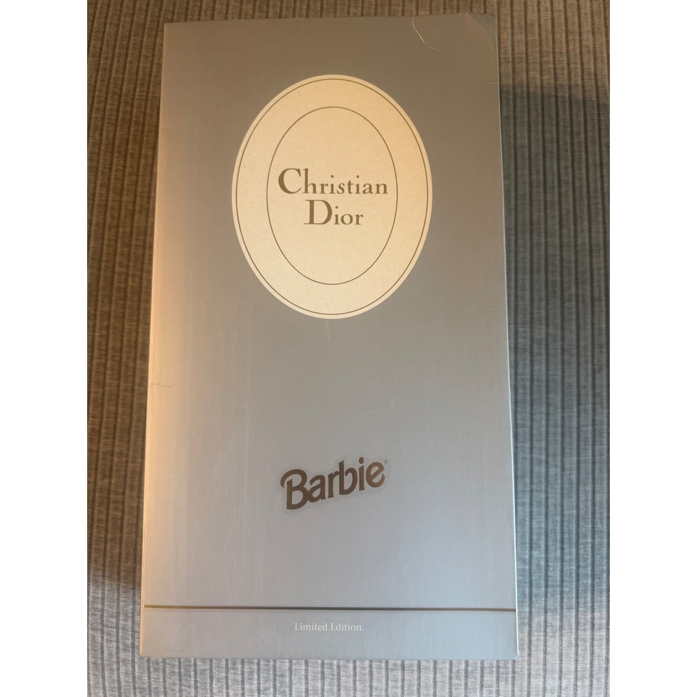Christian Dior Barbie Doll 1995 Limited Edition 13168 Mattel Gold Brocade Gown